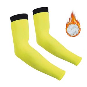 Arm Leg Warmers Winter Fleece Thermal Warm Arm Sleeves Breathable Sports Elbow Pads Fitness Arm Covers Cycling Running Basketball Arm Warmers 230511