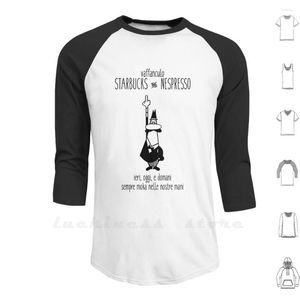 Camisetas masculinas de café Moka Men de manga longa Camisa de beisebol adolescente Man Bialetti Italian Lover Gift Funny