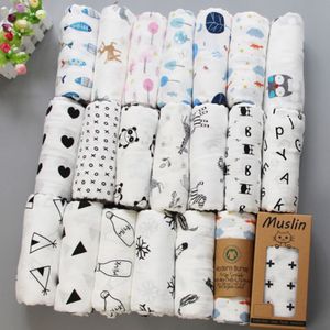 Cobertores Cobertão de musselina Swaddles de bebê de algodão 120120cm Soft Bath Bath Galze Infant Kids Wrap Sleeps Mackler Capa 230512