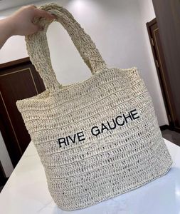2023 Straw Beach Bags designer bag tote bag woman handbag luxurys handbags Summer Travel Totes Embroidered Letters TOP