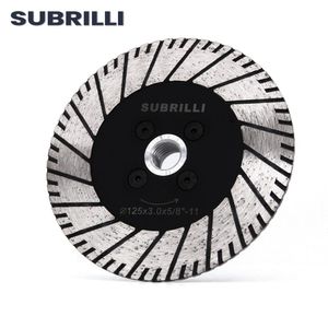 Zaagbladen SUBRILLI Diamond Dual Cutting Wheel MultiPurpose Grinding Disc Diamond Saw Blade For Granite Concrete Marble M14 5/811