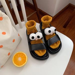 Slippers Make Strange Lovely Cartoon Female Summer Students Wear Thick Bottom Cool Drag Shoes For Women