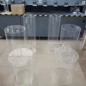 Party Decoration Clear Acrylic Round Plinth sockles Display Wedding Aisle Decor Pedestal Yudao243