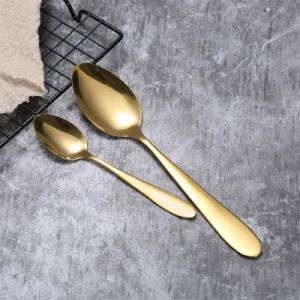 Золотые столовые набор Spoon Fork Nofge Spoons Маточная из нержавеющая сталь Food Western Tableware Tool Top Caffenge