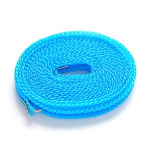 3/5/8/10M Nylon Non-Slip Clothesline Hanging Rope Windproof Drying Rope Lightweight Folding Multi-Grid Travel Outdoor Clothes Hangers Z0008