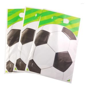 L'involucro regalo 10pcs/lot Football Soccer Theme Cartoon Bags Kids Birthday Supplies Baby Shower Favor Event