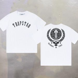 Мужские футболки Summer Trapstar футболки арочные шрифты с высокой четкой с короткими рукавами.