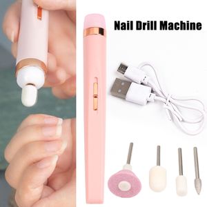 Nagelmanikyr Set Professional Electric Nails Drill Kit Remover Dead Skin Grind Polish Pen Portable Milling Cutter Pedicure Equipment S91 230512