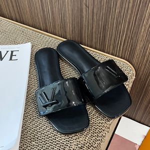 Designer Slippers Women Sandals High Quality Slides Crystal Calf leather Casual shoes quilted Platform Summer Beach Slipper Sandal louisvuitton Slide