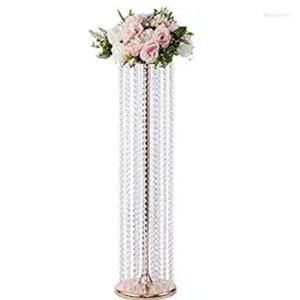 Party Decoration 12pcs)Wedding Flower Stand Centerpieces Acrylic Crystal Vase Metal Geometric For Floral Ball 1454