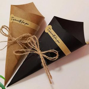 Gift Wrap Attractive Candy Cones Boxes Small Paper Cone Stand DIY Lightweight Holders For Home