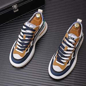 2024 white sports thick sole boots casual personality loafers Korean version of the trend youth versatile sneakers a17