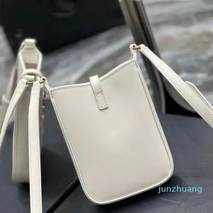 Tasarımcı -Mini Crossbody Çantalar Cep Telefonu Mobil Çanta Kadın Çanta Çantası Unisex Omuz Messenger Cüzdan Metal Mektup Kapanma Tasarımı Düz ​​ayarlanabilir kayış