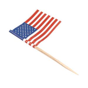 Bannerflaggor 500 American Flag Toothpicks Party Cupcake Decoration Sandwich Mini Food Picks Nice P230512