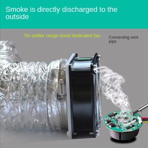 Fans Desk Clip Lödrökning Absorber Remover Svetsning av rök avgasfläkt mini rörkanal vägg extraktor fläkt