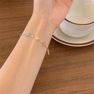 Bangle Summer Sweet Pulseiro colorido Borteira Butterfly Bracelete versátil pequeno e design de alta qualidade Handicraft for Women 2023