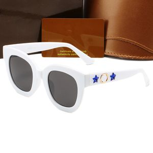 Mens Sunglasses With Bee Letter Fashion Designer Sunglasses Star Pattern Summer Beach Sun Glasses For Women Black White Eyeglasses