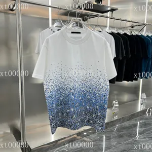 23SS projektant nadrukowane litery t-shirty Tee bluza moda główna ulica z krótkimi rękawami letnia luźna koszulka oddychająca mężczyźni kobiety koszulki z wycięciem pod szyją sukienki dla kobiet t521