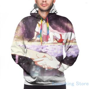 Erkek Hoodies Mens Sweatshirt Bir Gün Komik Kadınlar İçin Kesinlikle ... - Zero Two ve Hiro. Gündelik kapüşonlu streatwear yazdırın