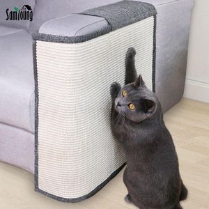 Scratchers gato scratcher placa sisal gato brinquedo sofá mobiliário protetor de gato treinamento gato gato arranhando pós -pata bloce com unha invisível