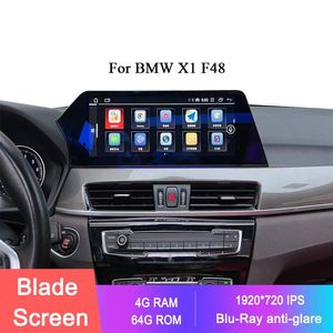 Schermo Blu-Ray Blade da 12,3 pollici 1920 * 720P Lettore multimediale Android per auto per BMW X1 F48 2016-2018 Navigazione GPS Carplay Stereo