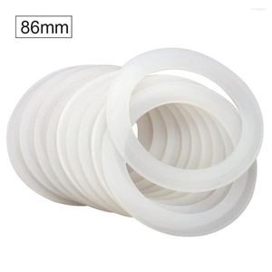 Storage Bottles 10pcs Round Cap Glass Silicone Seal Rings Airtight Wide Mouth Kitchen Replacement Parts Reusable Mason Jar Lids