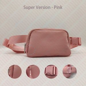 Lu ovunque marsupio outdoor Borse redyo Donna Uomo Marsupio Palestra Cinturino elastico regolabile Cerniera Marsupio rosa