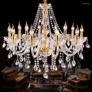 Lampadari Grande lampadario di cristallo moderno per la decorazione del soggiorno Lampade da cucina a sospensione