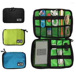 Storage Bags Gadget Organizer USB Cable Bag Travel Digital Electronic Accessories Pouch Case Charger Power Bank Holder Kit