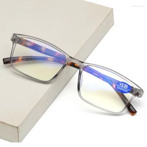 Solglasögon anti-Blue Light Presbyopic Glasses Men Women High Definition Computer Optical 1.0 till 4.0