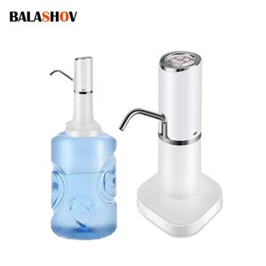 Dispenser Electric Water Bottle Pump 4W Mini Automatisk Dricks Dispenser USB Laddning Barreled Water Pump Water Treatment Appliances