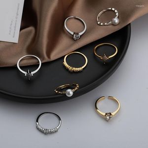 Anéis de casamento Luxo para esposa Vintage Zircon Barroco estilo pérola Mujer Charms Aesthetic Jewelry Fashion Korean Femme Giftding Rita22