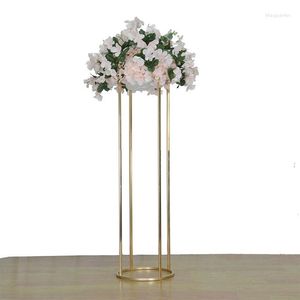 Party Decoration 12pcs)Wedding Gold Metal Flower Stand Tall Column Table For Wedding Event 1485