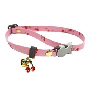 New Pet Products Dog Collars Leashes Cute Cherry Cat Collar Bell Pet Collar