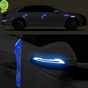 New New Car Reflective Stickers Collision avoidance Warning Strip Tape Traceless Protective Warn on Car Accessories Rearview Mirror