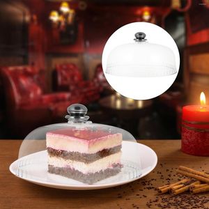 Dinnarware Defines portador de bolo redondo barraca de plástico tampa de tampa de piquenique tampa de piquenique prato prato