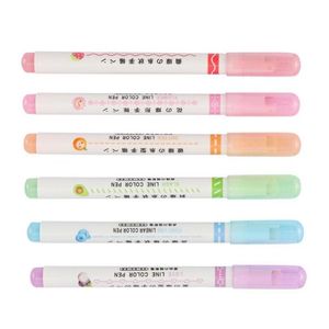 Gel Pens sinmio 6pcs Curva de cor de cor de cor de cor de cor de alta marca