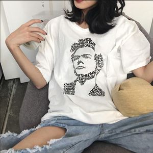 Camiseta harajuku engraçado estilo anime estátua impressão camisetas femininas vintage verão manga curta opes solto casual gótico feminino topos