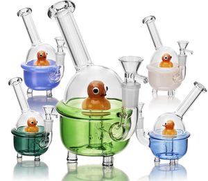 Vintage PREMIUM Duck Glass Bong Water Hookah Smoking Pipes With Bowl Original Glass Factory Made can put customer logo by DHL UPS CNE