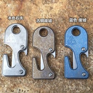 Openers Portable Titanium Alloy EDC Multi Keychain Pocket Tools A Must Have Daily Use Tool with Bottle Opener VG10 Blade Belt Cutter