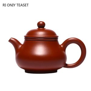 Teaware 90ml Yixing Small Capacity Purple Clay Teapot Authentic Handmade Tea Pot Raw Ore Dahongpao Beauty Kettle Chinese Zisha Tea Set