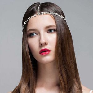 New In Shiny Crystal Hair Clip Hairpin Bride Wedding Hairband Rhinestone Chain Versatile Ethnic Multi Layered Band Barrette Dressing Head Wear Headdress Jewelry