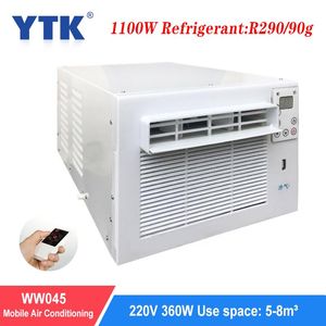 Fans 1100W Hushåll Small Air Conditioner Fan Refrigeration Mobile Desktop Air Conditioner Mosquito Net Mini Air Conditioner
