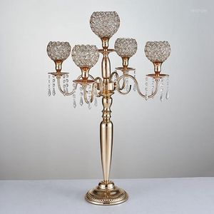 Ljushållare 12st) 5 Arms Floor Tall Holder Luxury Centerpiece Decoration Yudao1285