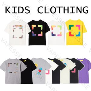 Kinderkleidung Baby-Sets OW Jungen Mädchen T-Shirt Kinder T-Shirt T-Shirt Baby Jungen Sommer Größe 100-150