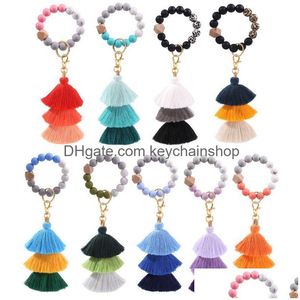 Клавианые шнурки Beale Bead Bracelet Bracelet Chaper Women Girl Key Кольцо запясть