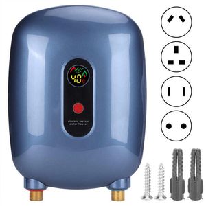 Värmare Electric varmvattenberedare 3Sekund Hushåll Instant Fast frekvens Vatten Uppvärmning Badrum Duschvärmare med EU/AU/UK/US Plug