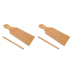 Baking Tools 2 Sets Fringe Set Gnocchi Board DIY Kitchen Noodle Maker Paddle