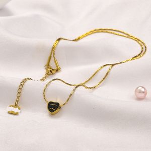 Colar de designer de moda de luxo banhado a ouro 18K para mulheres marca C-Letter gargantilha colares acessórios de joias de alta qualidade nunca desbota 20 estilos