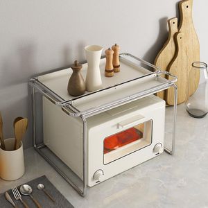 Organisation Joylove Microwave Shelf Countertop Multilayer Korean Kitchen Ugn Rack Hushåll Kryddan Lagring Avtagbar bricka